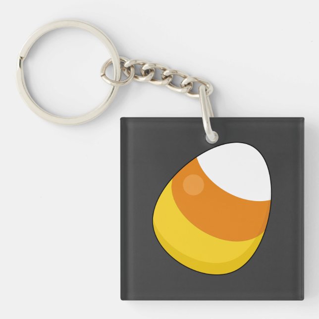 Halloween Candy Corn Keychain (Front)