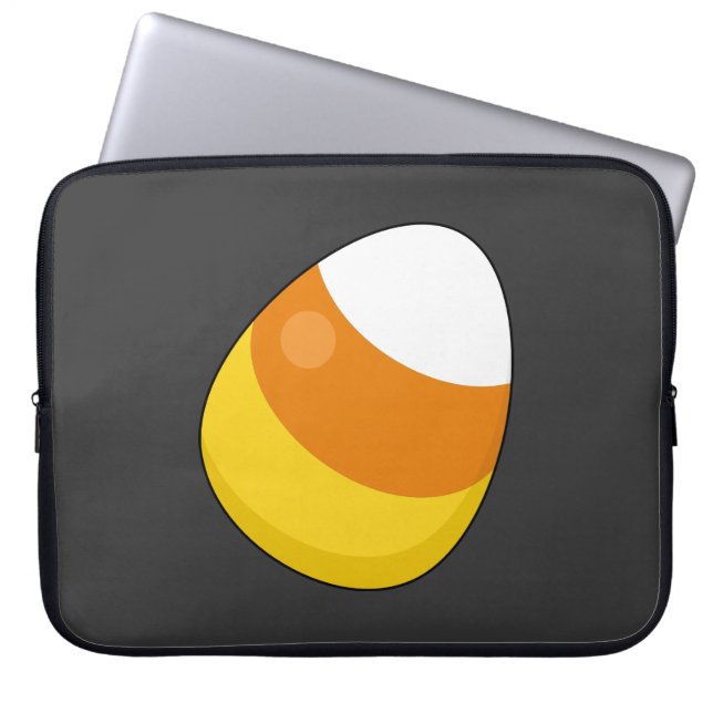 Halloween Candy Corn Laptop Sleeve (Front)