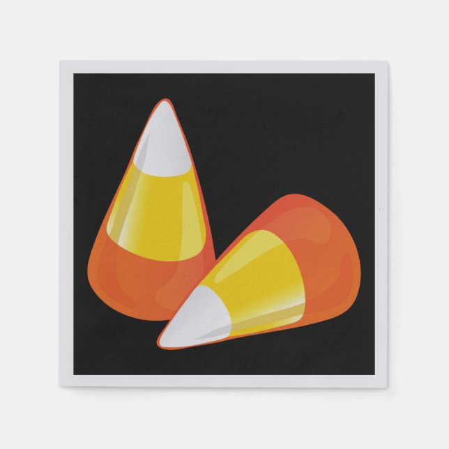 Halloween Candy Corn Napkin (Front)