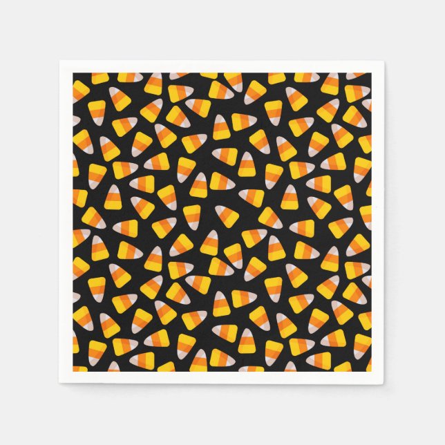 Halloween Candy Corn Paper Napkins (Front)