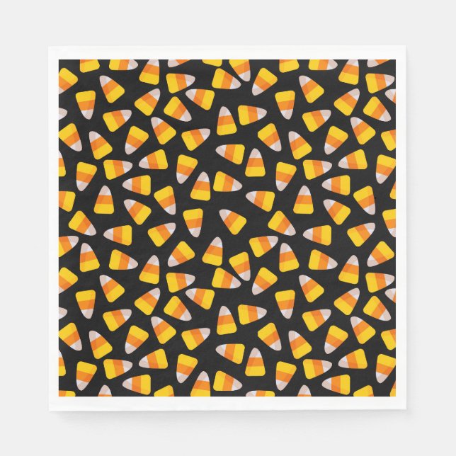 Halloween Candy Corn Paper Napkins (Front)