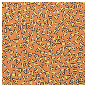 Halloween Candy Corn Pattern Fabric