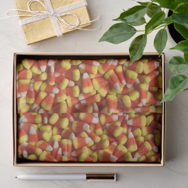 Halloween Candy Corn Photograph Tissue Paper (Gift)
