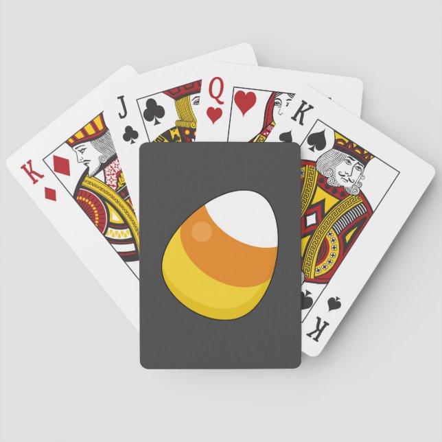 Halloween Candy Corn Playing Cards (Back)