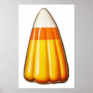 Halloween candy corn poster