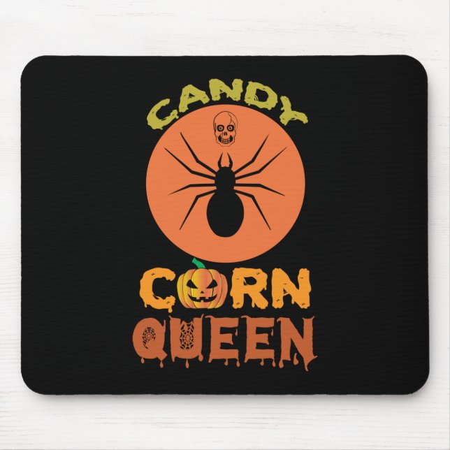 Halloween Candy Corn Queen Birthday Mouse Pad (Front)