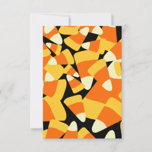 Halloween Candy Corn Seamless Pattern Card