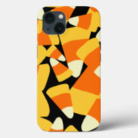Halloween Candy Corn Seamless Pattern