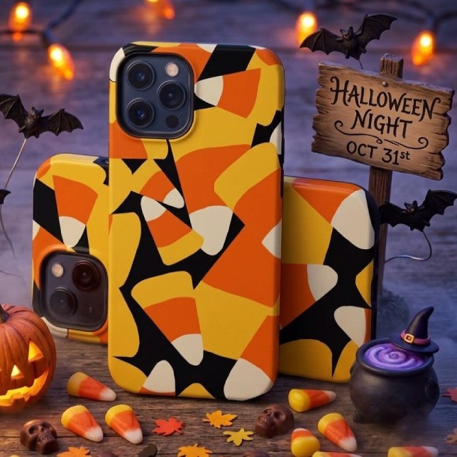 Halloween Candy Corn Seamless Pattern Case-Mate iPhone Case (Creator Uploaded)