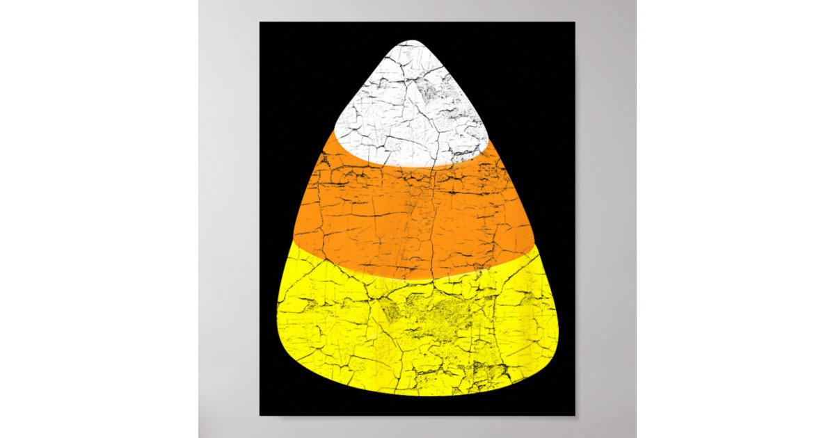 Halloween Candy Corn Vintage Illustration - Candy Poster | Zazzle