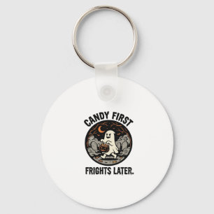 Halloween Candy Frights Night Keychain