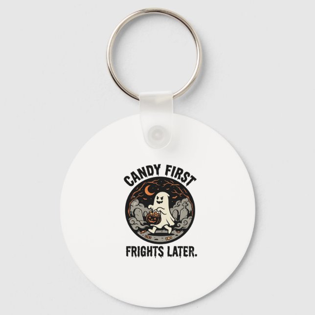 Halloween Candy Frights Night Keychain (Front)