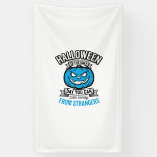 Halloween Candy From Strangers Vintage Pumpkin Des Banner