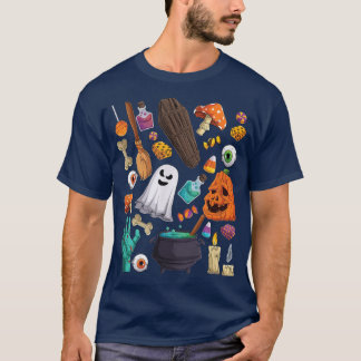 Halloween candy ghost Teacher Parent theme party 1 T-Shirt