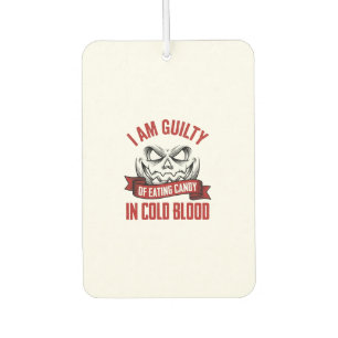 Halloween Candy Guilty Vintage Pumpkin Design_1 Air Freshener