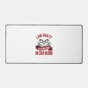Halloween Candy Guilty Vintage Pumpkin Design_1 Desk Mat