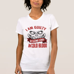 Halloween Candy Guilty Vintage Pumpkin Design_1 T-Shirt