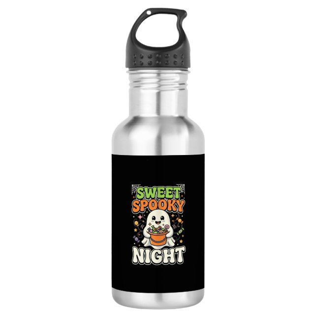 Halloween Candy Haunt Night 532 Ml Water Bottle (Front)