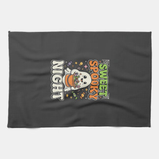 Halloween Candy Haunt Night Kitchen Towel