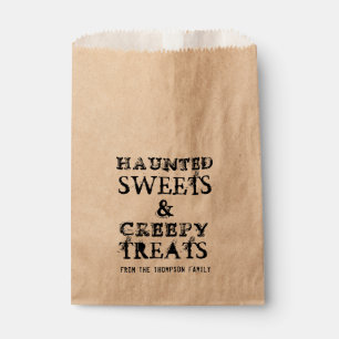 Halloween Candy Haunted Sweets Creepy Treats Goody Favour Bag
