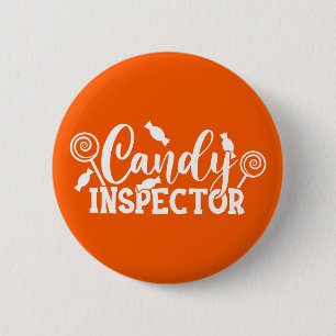 Halloween Candy Inspector 2 Inch Round Button