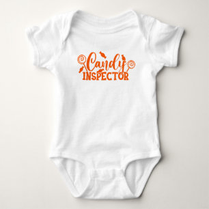 Halloween Candy Inspector Baby Bodysuit