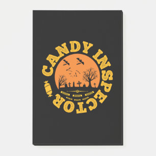 Halloween Candy Inspector Birthday Post-it Notes