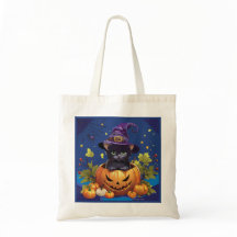 Halloween Candy Kitty Personalized Budget Tote