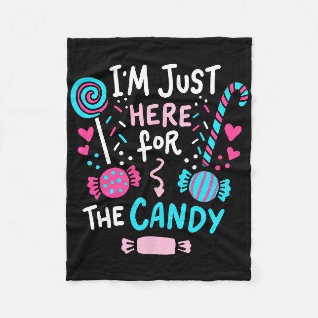 Halloween Candy Lollipop Cute Gift  Fleece Blanket (Front)