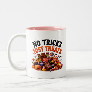 🍬 Halloween Candy Lover Funny Saying 👻 Two-Tone Coffee Mug