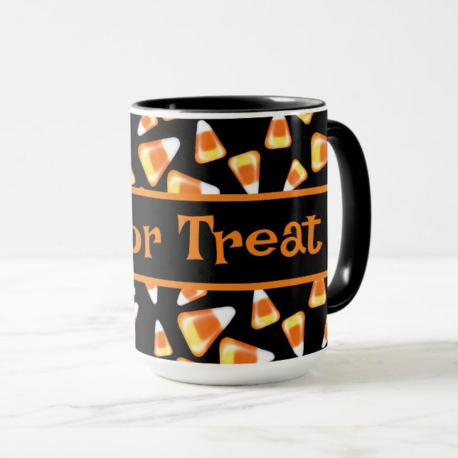 Halloween candy pattern, fun candy corn treats   mug (Front Right)