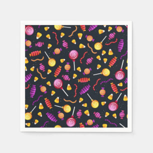 Halloween candy pattern napkin
