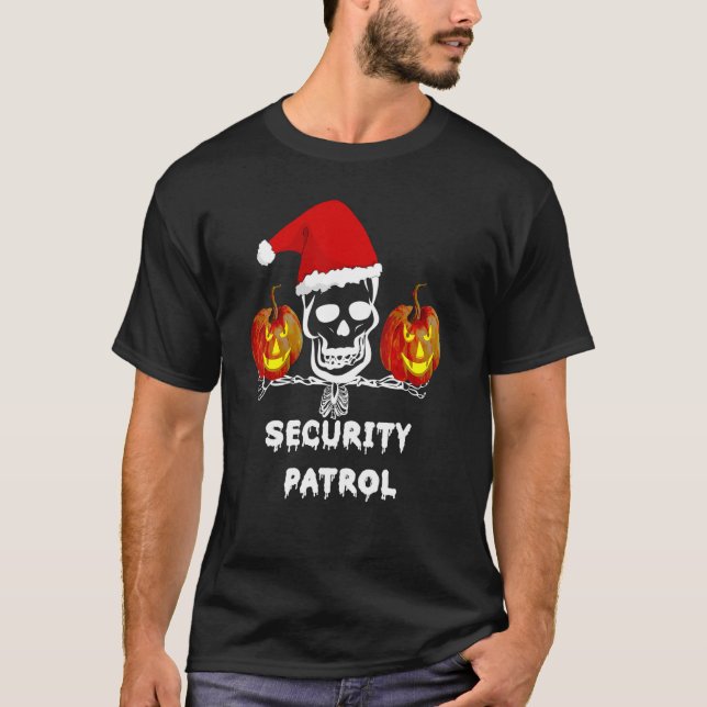 Halloween Candy Security Daddy Protection Squad Ca T-Shirt (Front)