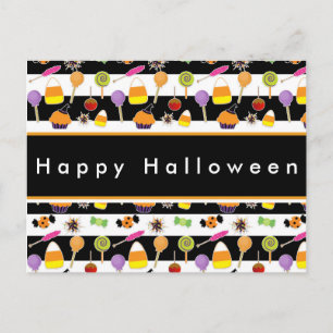 Halloween Candy & Sweets Postcard