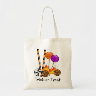 Halloween Candy Trick Or Treat Lollipop Candy Corn Tote Bag