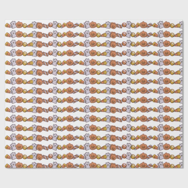 halloween candy  wrapping paper (Flat)