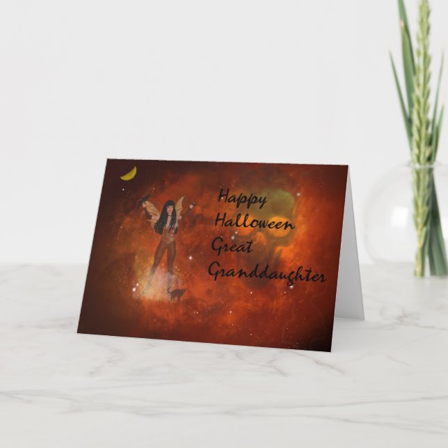 Halloween card for Your Great Granddaughter (Front)