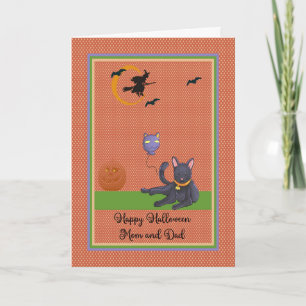 Halloween Card from Pet Cat