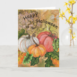 Halloween Card Pumpkins - Painting