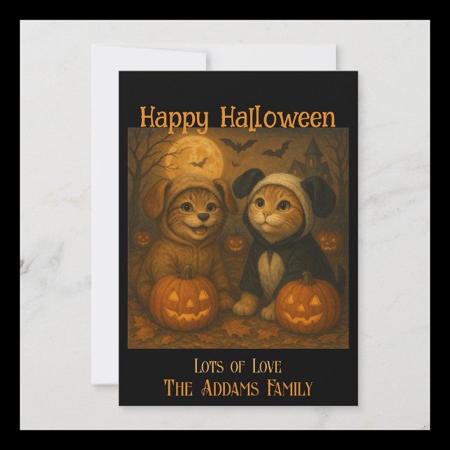 Halloween Card Replaceable Photo & Custom Text (Creator Uploaded)