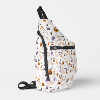 Halloween Cartoon Pattern Sling Bag