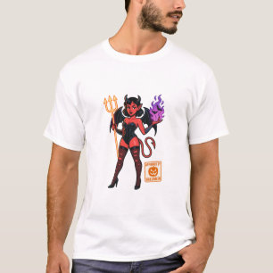 Halloween Cartoon Succubus – Dark & Playful T-Shirt