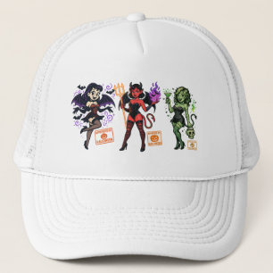 Halloween Cartoon Succubus – Dark & Playful Trucker Hat