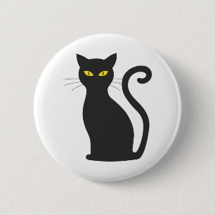 Halloween cat 2 inch round button
