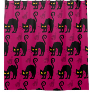 Halloween Cat: Abstract Seamless Pattern