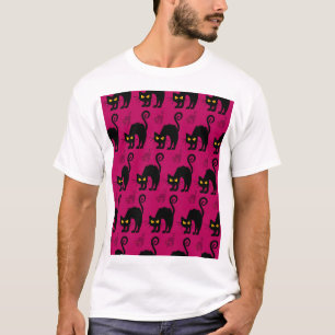 Halloween Cat: Abstract Seamless Pattern T-Shirt