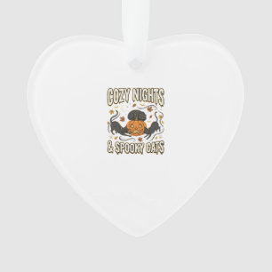 Halloween Cat Autumn Magic Ornament