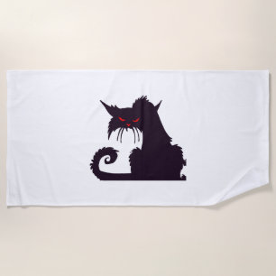 Halloween Cat                               Beach Towel