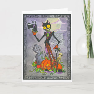 "Halloween Cat" Blank Card