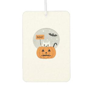 Halloween  Cat  Boo  Illustration Classic T-Shirt Air Freshener